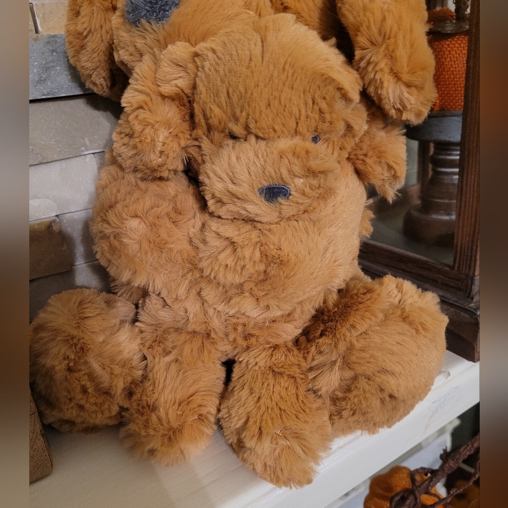 💥 3/$24 Cloud Island Plush Dog and Puppy Rattle Set - Picture 2 of 5